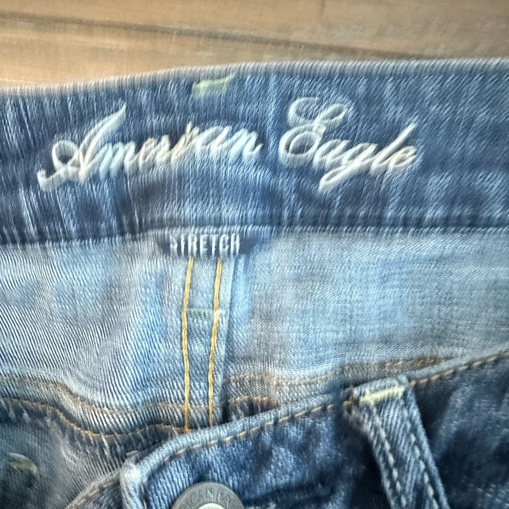 American Eagle Outfitters Blue Skinny Jeans Classic Denim Size 2 Regular - Picture 6 of 6